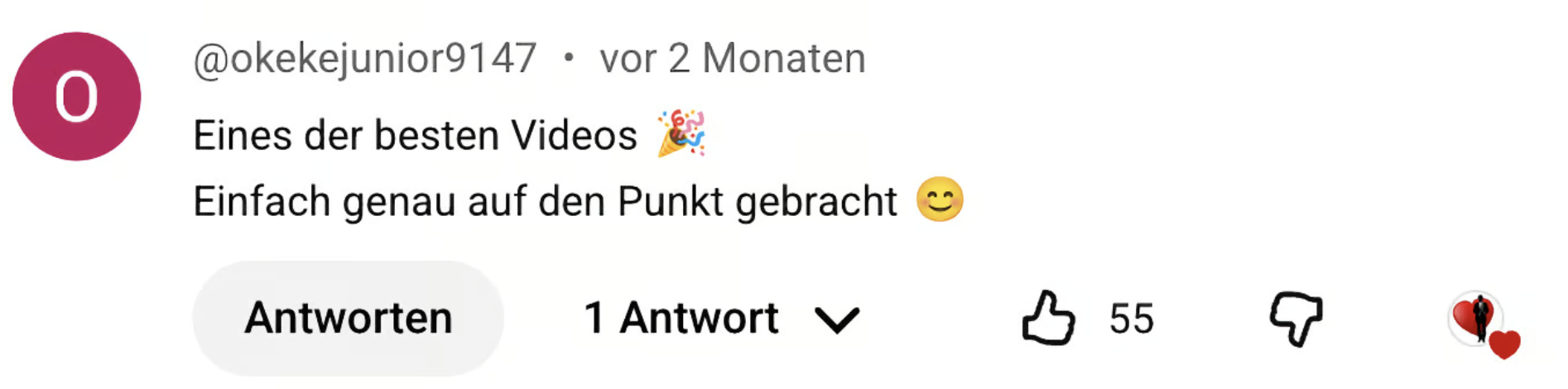 Kommentar: Eines der besten Videos